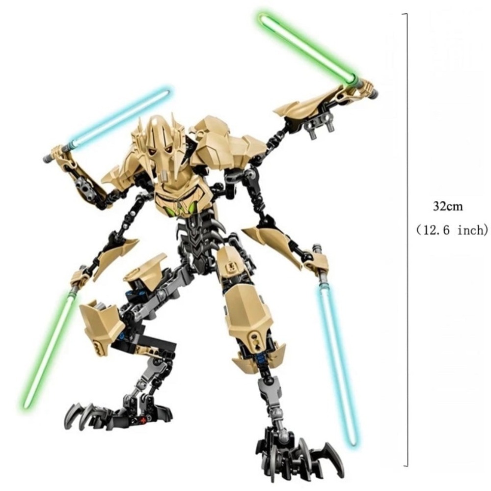 Star Wars General Grievous Minifigure BigFig collectible NEW! - Picture 3 of 6